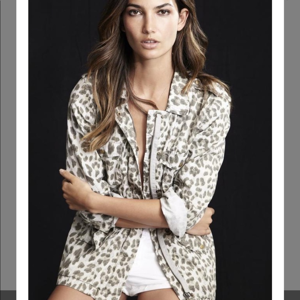 Lily Aldridge x Velvet Aziya Army Jacket